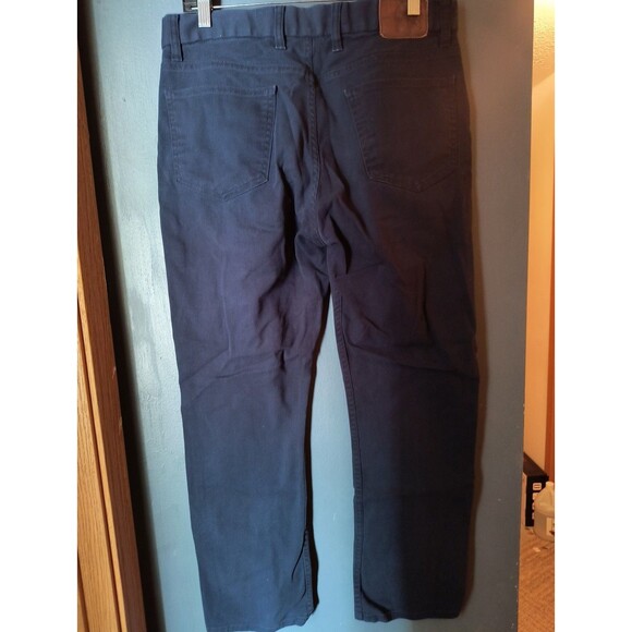 Hart Schaffner Marx Pants Men's 34X30 Navy Cotton Blend - Picture 2 of 4